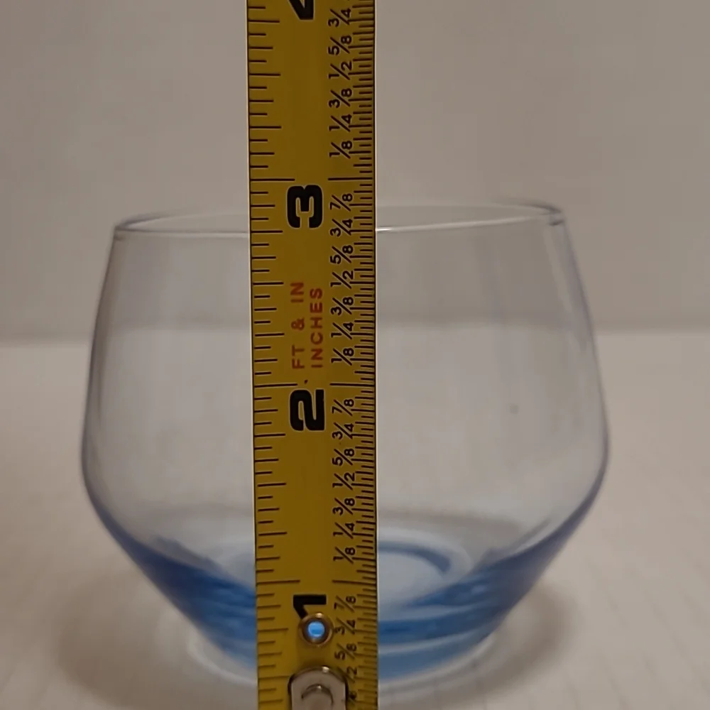 Vintage Pair of Blue Barware Glasses from Italy